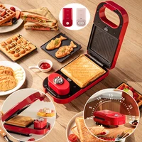 220V Electric Sandwich Maker Timed Multifunction Waffle Maker Cake Toaster Baking takoyaki Pancake Sandwichera Breakfast Machine 2