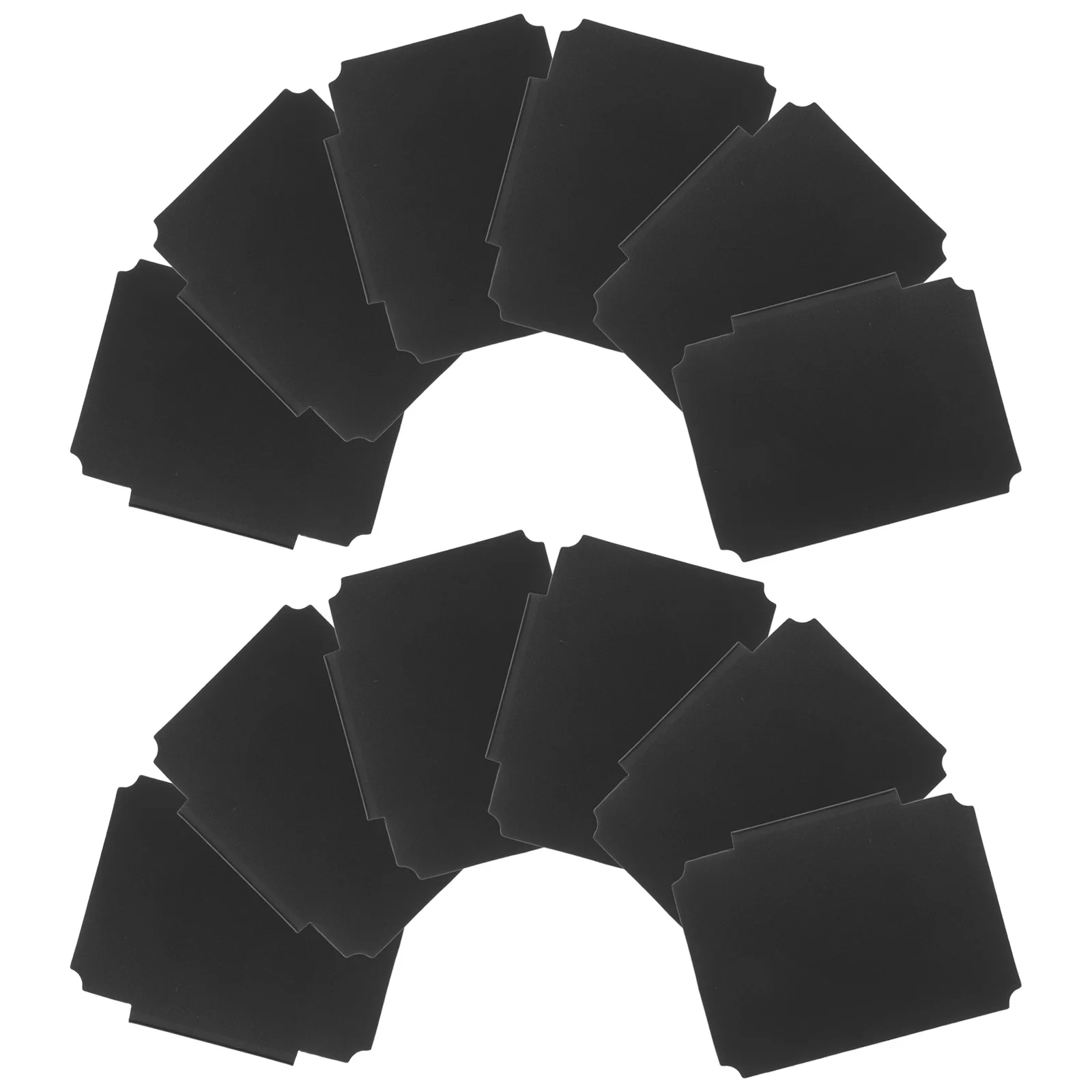 12Pcs Clip-on Bin Labels Matte Black Writable Erasable Dry Erase Tags for Pantry Basket Storage Organization Basket Labels Clip