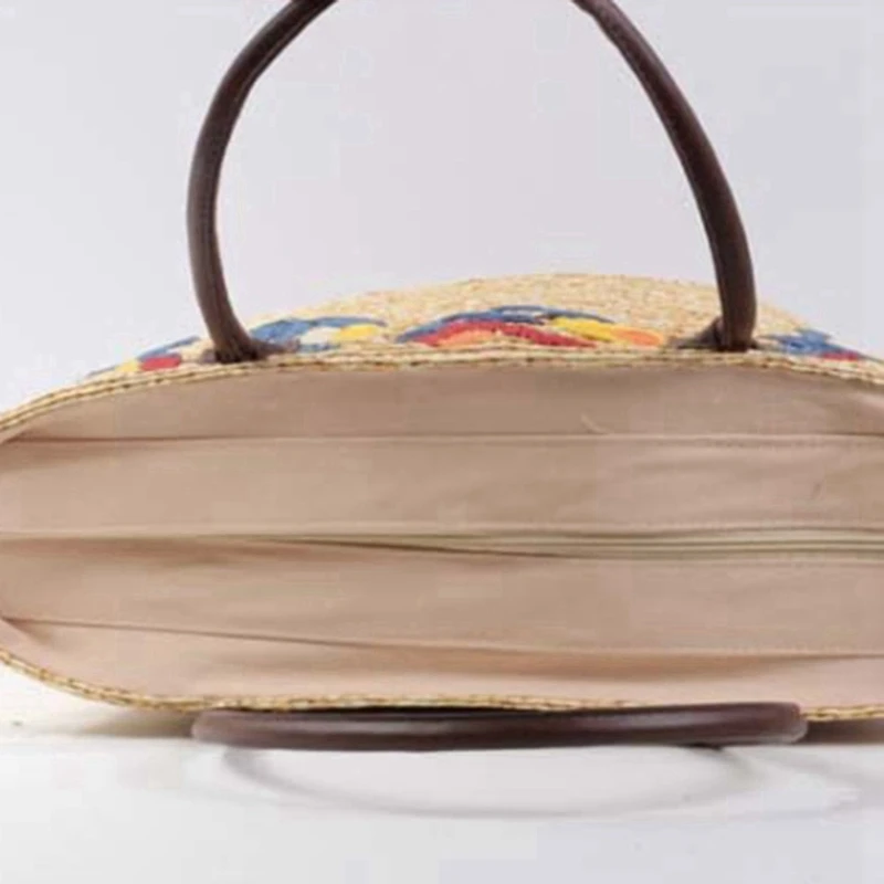 Bolso De Mano De Paja Con Letras Para Mujer, Bolsa Grande Con Huecos Para La Playa, Bolso De Hombro A La Moda - AliExprs 1524