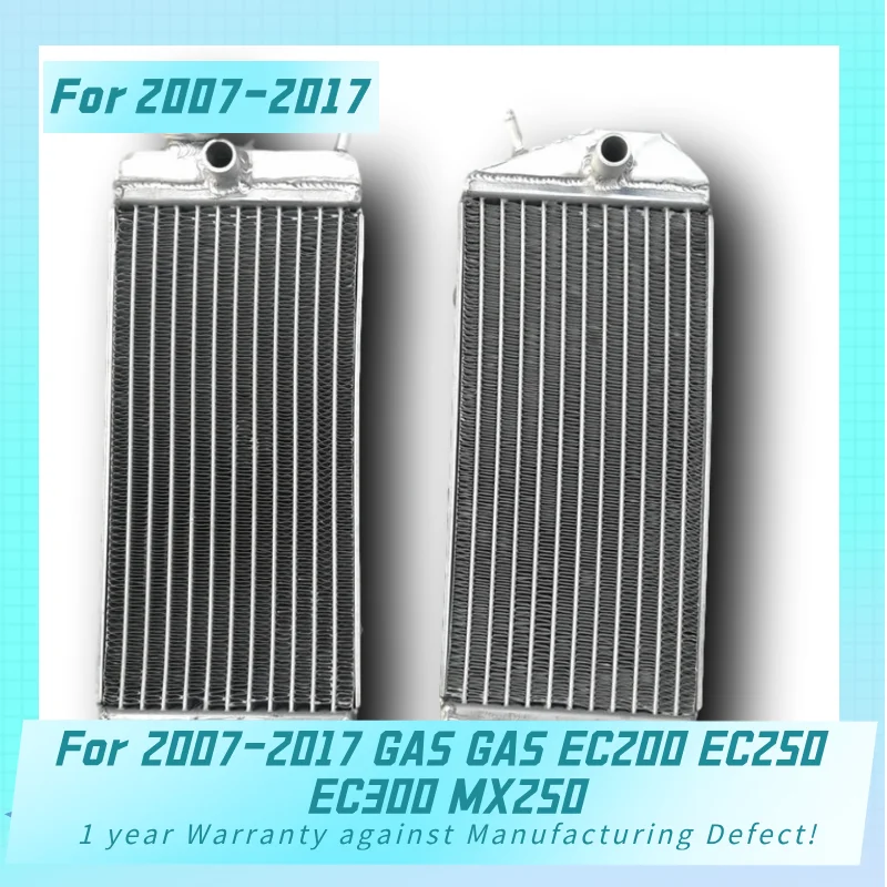 Both side Aluminum Radiator For 2007-GAS EC200 EC250 EC300 MX250 2007 2008 2009 2010 2011 2012 2013 2014 2015