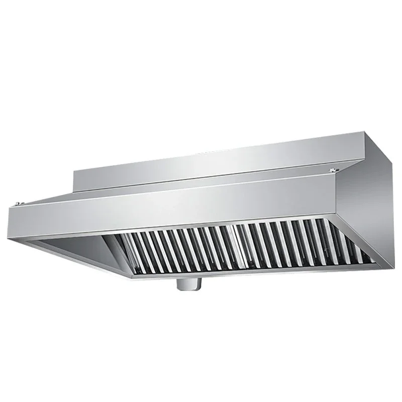 Good Quality  201/304 Stainless Steel Commercial Hood Exhaust Kitchen Extractor Range Hoods 3
