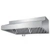 Good Quality  201/304 Stainless Steel Commercial Hood Exhaust Kitchen Extractor Range Hoods 3