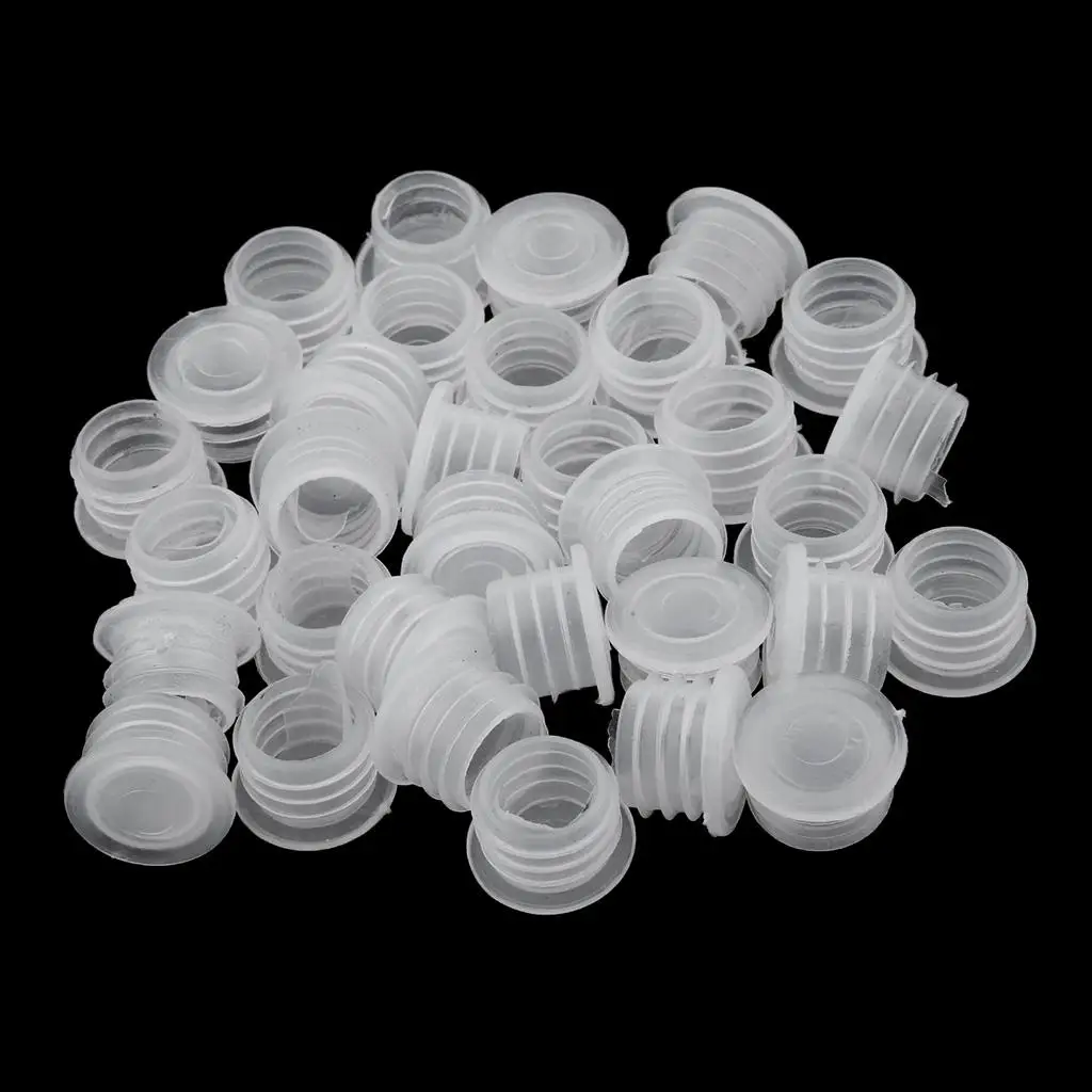 

2X 30 Pieces Bottle 0.6'' Leakproof Cosmetic Bottle Stoppers Flat