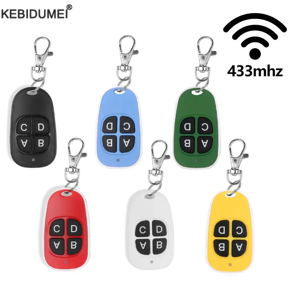 433MHz 자동 복사 원격 제어 4 버튼 전기 차고 문 오프너 원격 컨트롤러 복사..