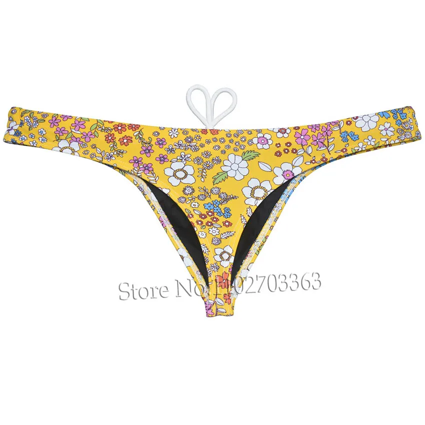 Mens Print Tangas Briefs Beachwear Surfing Drawstring Swimwear T-back Mini Bikini Swim Thongs Male Panties