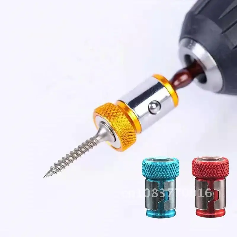 

Ring Magnetic Universal 1/4"Metal Screwdriver Bit Magnetic Ring for 6.35mm Shank Anti-Corrosion Drill Bit Magnet Powerful