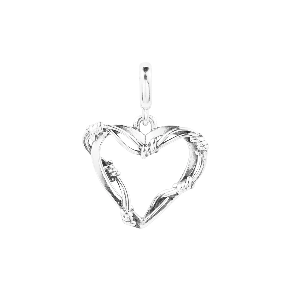 

2023 New In ME Wire Heart Medallion 2.5MM Hole Sterling Jewelry Original Bracelets Livraison Gratuite Free Shipping Charm