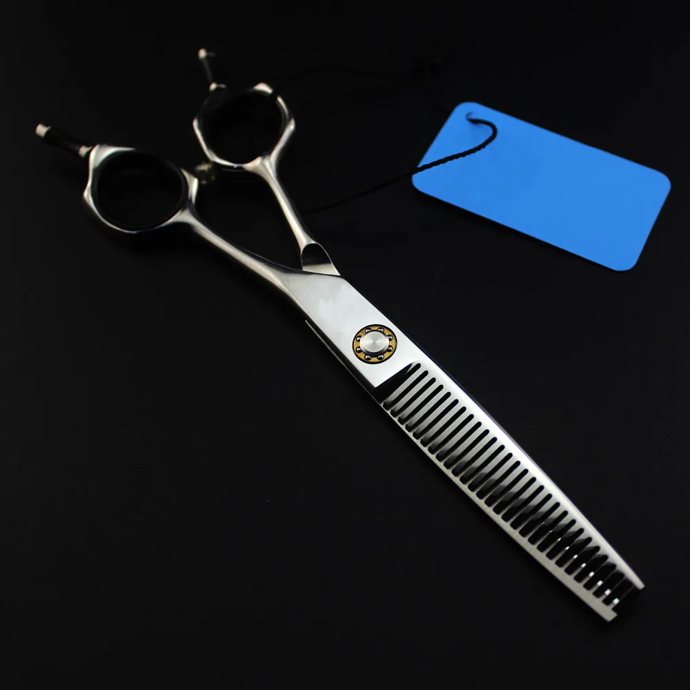 Professional Japan 440c Steel 6 '' Bearing Scissor Hair Scissors Thinning Rate 15 Barber