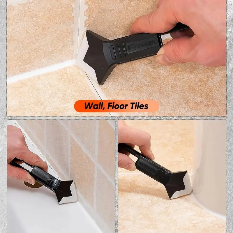 Silicone Caulking Tool 5-in-1 Sealant Finishing Caulk Remover Glass Glue...