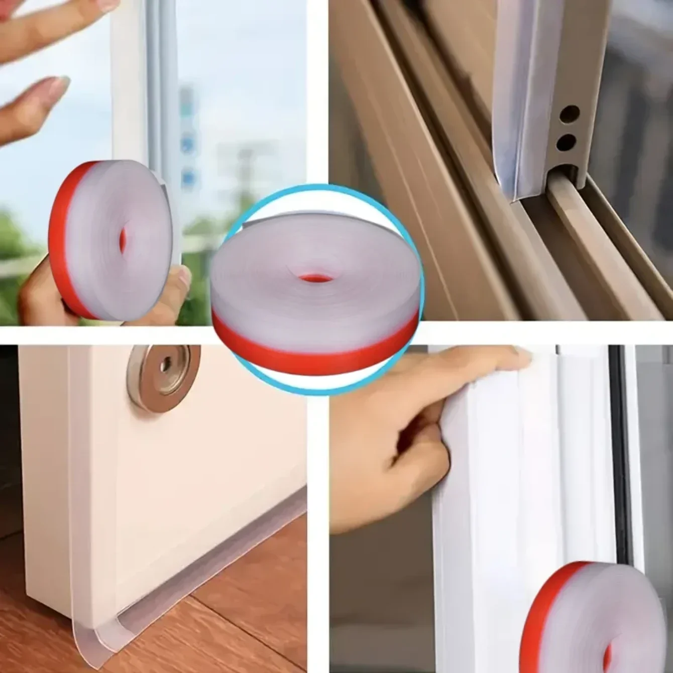 1m Weatherproof Self-Adhesive Rubber Seal Strip