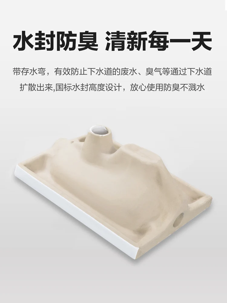 #Y Household Ceramic Squatting Pan Flushing Cistern Whole Set Potty Chair Style Toilet Toilet Deodorant Urinal 3