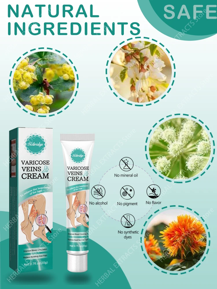 Ointment for Varicose Veins Eliminate Spider Legs Spider Vein to Relieve Vasculitis Phlebitis Spider Pain Treatment Varicose Vei