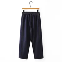 Fashion Plus Size Women's Jeans 2025 Autumn New Style Drawstring Elastic Waistline Lyocell Casual Bright Line Harem Pants 8592 - Image 2