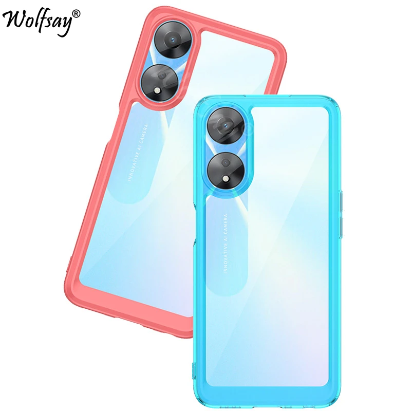 Custodia Morbida Trasparente Per Oppo A78 5G Custodia Paraurti Anti-Knock Cover Posteriore In Silicone Morbido Per Oppo A78 5G Custodia Per Oppo A78 A