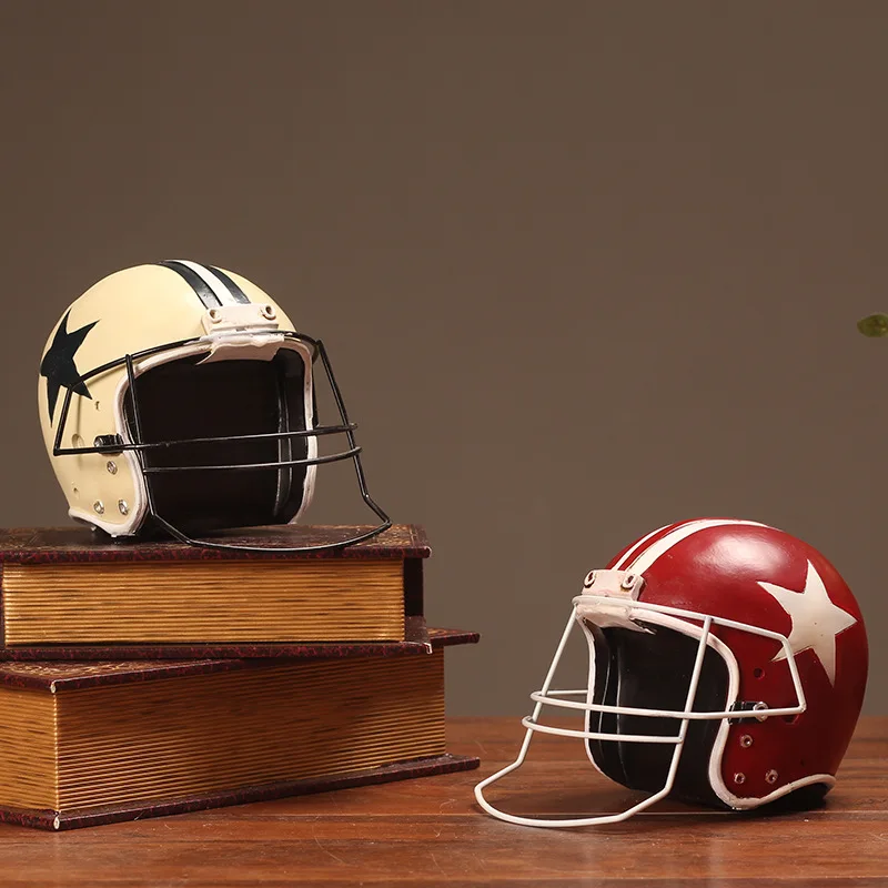 

Retro American Olive Baseball Hat Home Decoration Accessories Creative Decoration Helmet Model Home Window Decoration Jewelry