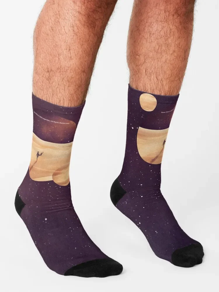 Dune, Arrakis With Two Moons, Minimalist Movie Design Socks floor designer christmas gifts Non-slip Socks Girl Men's