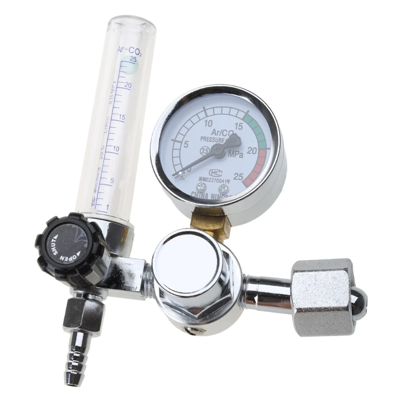 

0-25mpa Pressure Reducer Argon Gas Pressure Regulator Gauge Welding Mig Tig Dropship
