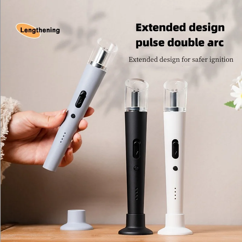 

High power intelligent pulse charging ignition gun aromatherapy candle gas stove lighter outdoor barbecue cigar high-end gift
