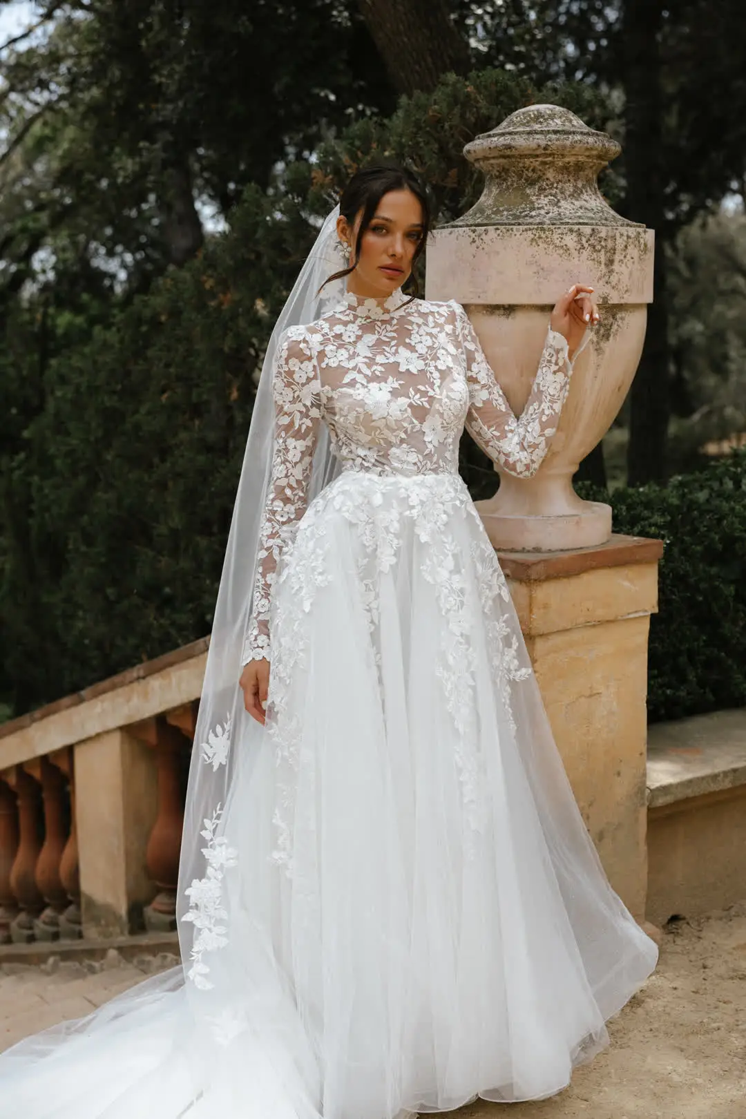 

Long Sleeve Wedding Dress Dresses Ball Gown For Women Lace Robe De Bal Vestido Longo Noiva Sob Medida Novia Boda Vestidos Noivas