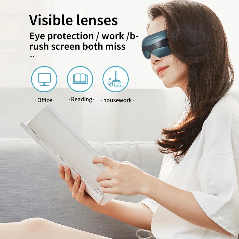 Eye Massager 16 Massage Head Bluetooth Music Migraines Relax Reduce Eye Strain Dark Circles Improve Sleep Ideal Gifts Women Men - Image 6