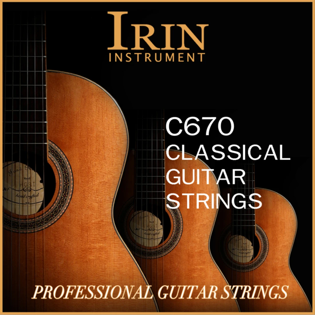 Classical Guitar Strings Replacement Parts IRIN C660/C670 Transparent Nylon String Core Silver Guitar Accessories