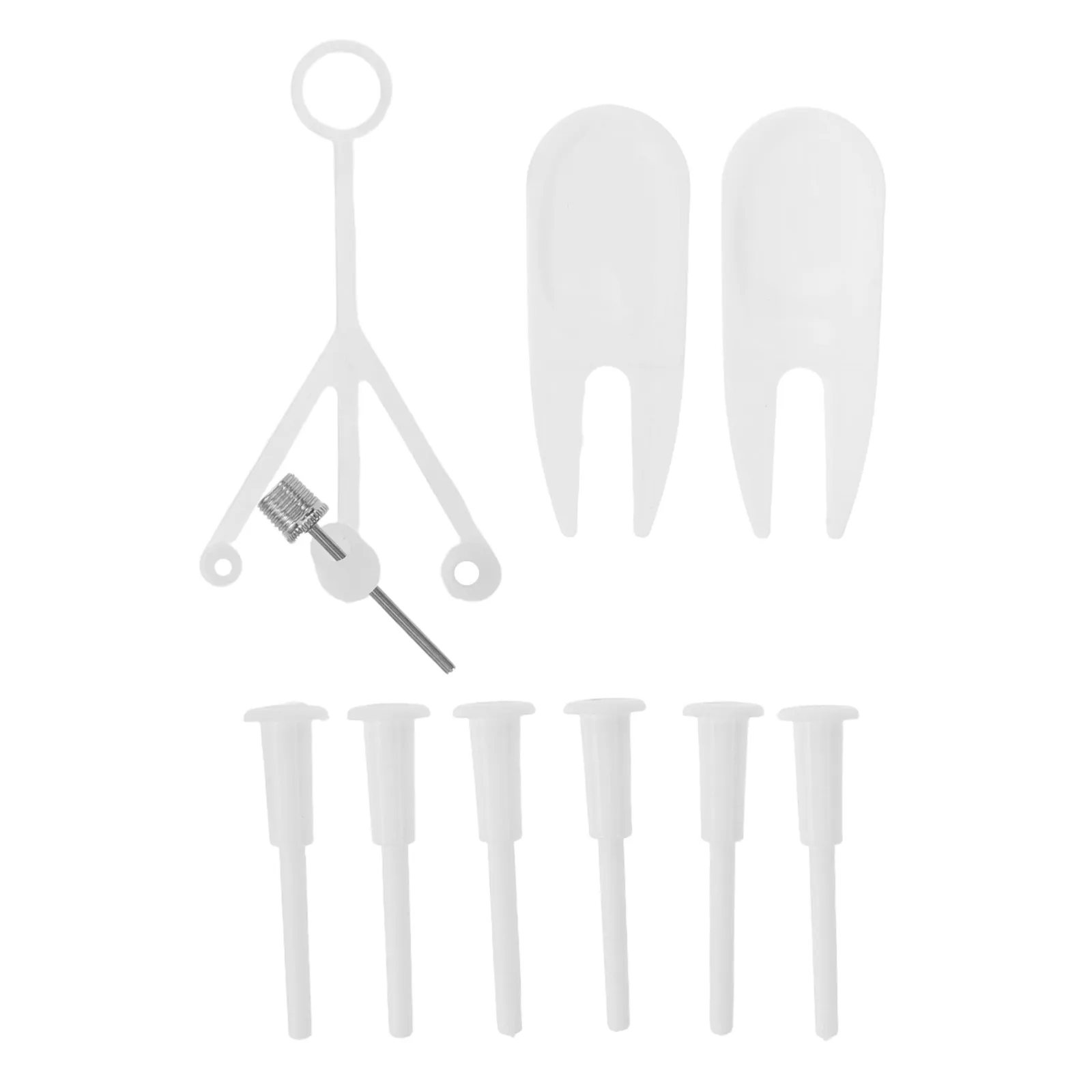1세트 요가볼 플러그 교체 키트 고밀도 플라스틱 운동볼 에어 스토퍼 플러그 어..