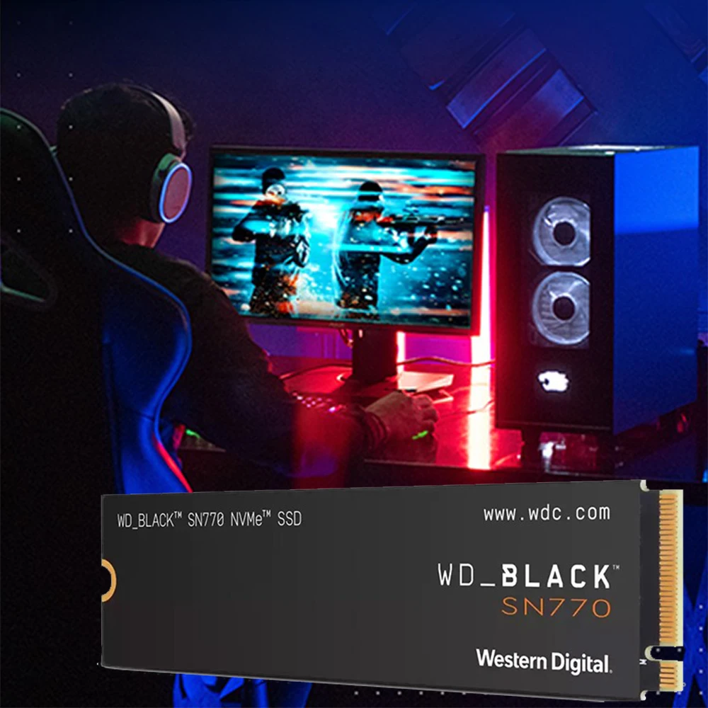  WD_BLACK 2TB SN770 NVMe Internal Gaming SSD Solid