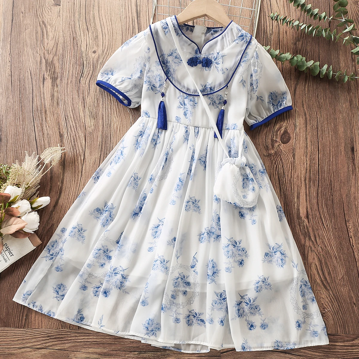

Summer Kids Clothes Chiffon Party Dress for Girls Long Dress Prom Princess Outfits Children Teenagers Vestidos 4 6 8 10 12 Years