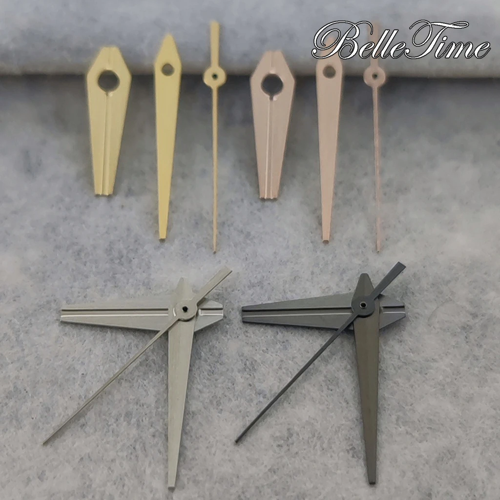 High-Quality Luminous Watch Hands in Silver/Rose Gold/Gun/Gold Green