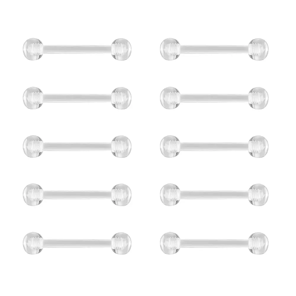 2-10-PCS-14G-16G-Barbell-Eyebrow-Piercing-Fixer-Jewelry-Tongue-Ring ...