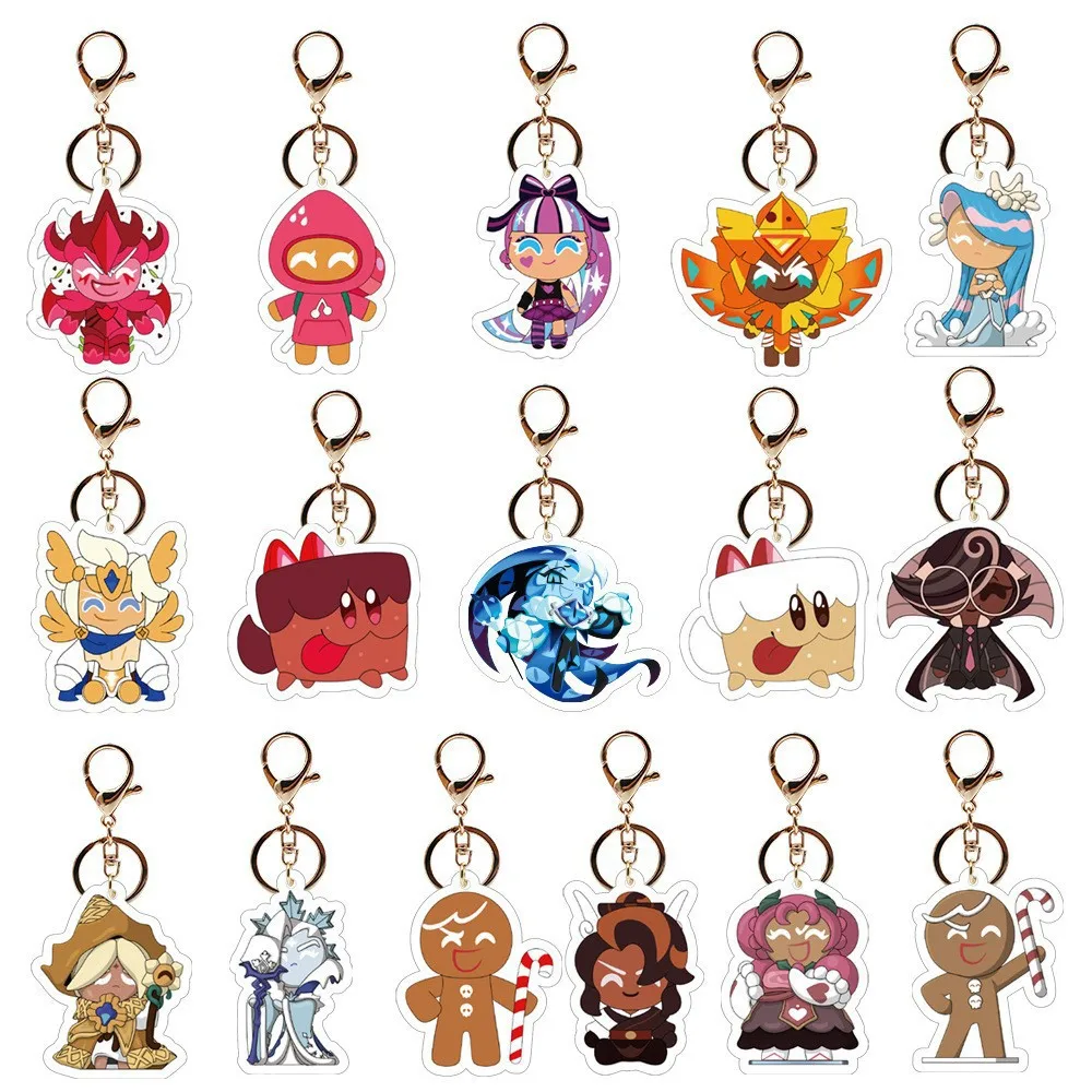 Acrylic Character Keychain Pendant - Modern Minimalist Gift