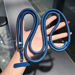 Universal Adjustable Anti - Drop Phone Lanyard with Durable Polyester Strap (Blue - B)
