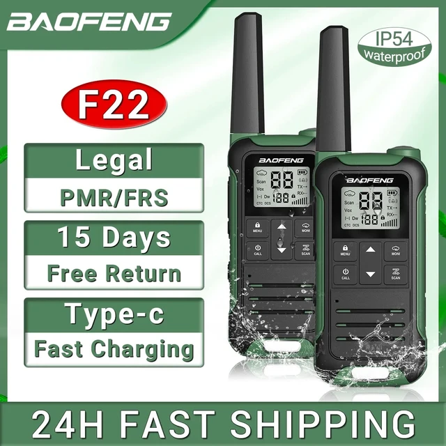 2 Pack Set Long Range Walkie Talkie 50 Mile Two Way Radio Charge Waterproof  Best