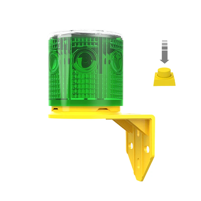 Rain-proof Solar Powered Warning Safety Signal Emergency Traffic Alarm Lamp Light 3 LED 600mAh Battery With ON/OFF Button emergency warning flare emergency warning lamp warning beacon light warning light security flashing light