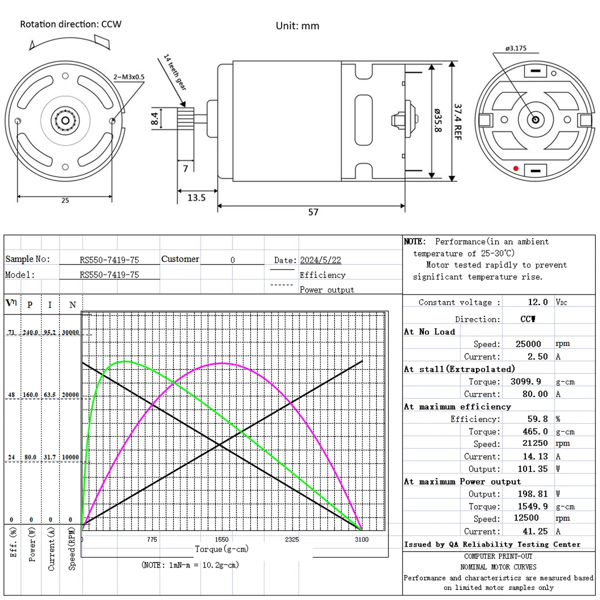 RS550 전기 드릴 브러시 모터, DC 10.8V, 12V, 14.4V, 16.8V, 18V, 21V, 25V, 14 톱니 전기 스크루 드라이버, 마이크로 모터, 8.2mm 기어
