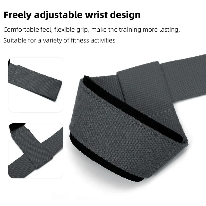 gym lifting straps weightlifting wrist weight belt bodybuilding gloves women men fitness crossfit barbells power sport 2pcs weightlifting straps