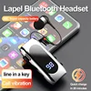 K55 Lavalier Business Bluetooth 5.2 Headphone Talk/music Time 20 Hours,led Digital Display,noice Cancelling Wireless Earphones 3