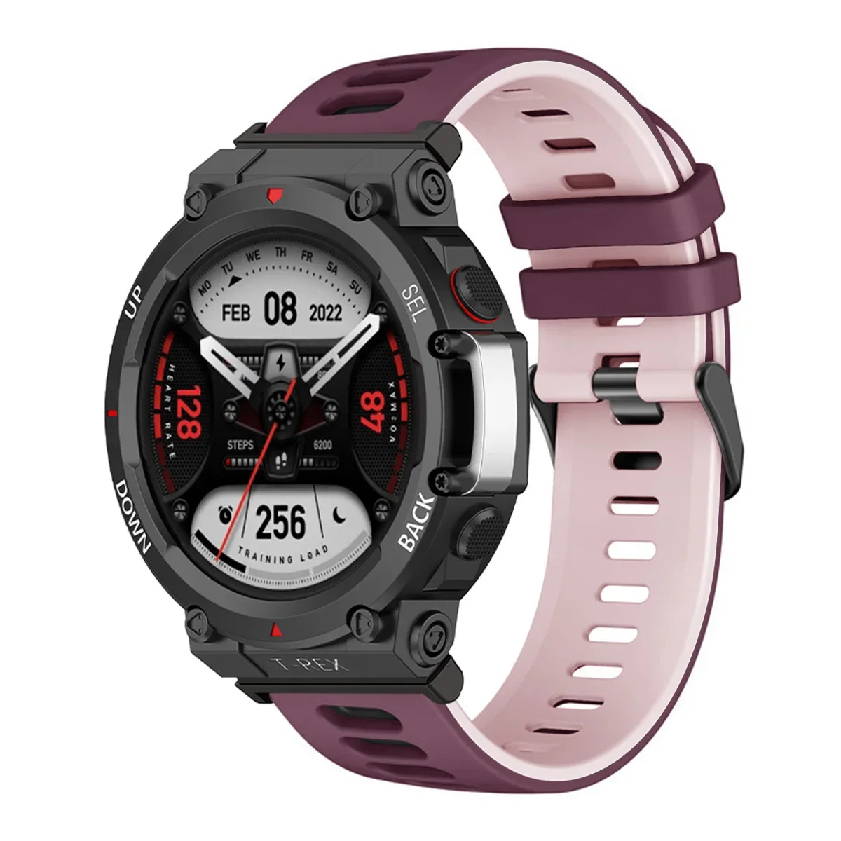 Durable Soft Silicone Sports Watch Strap - Comfortable Fit Bracelet Wristband