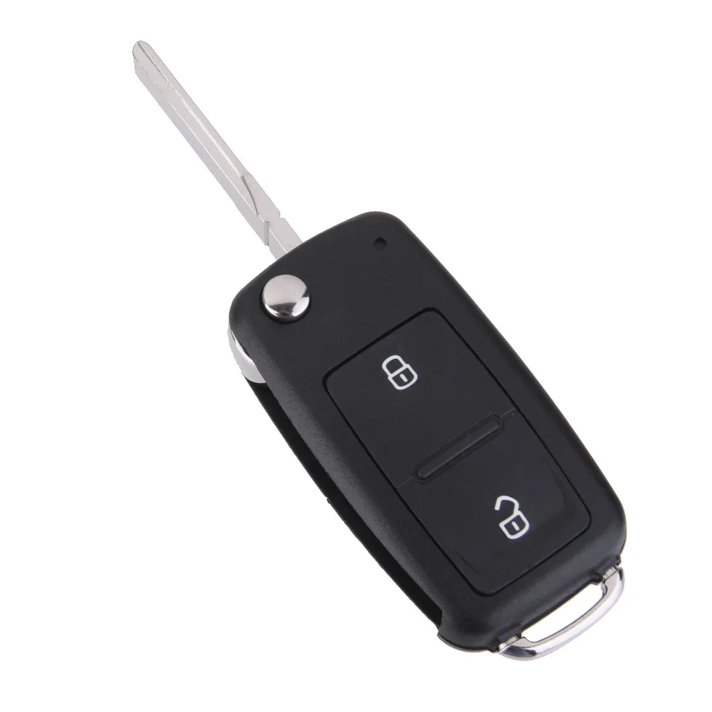 

2 Button Car Key Blade Fob Case Shell for VW Transporter T5 Golf Repair