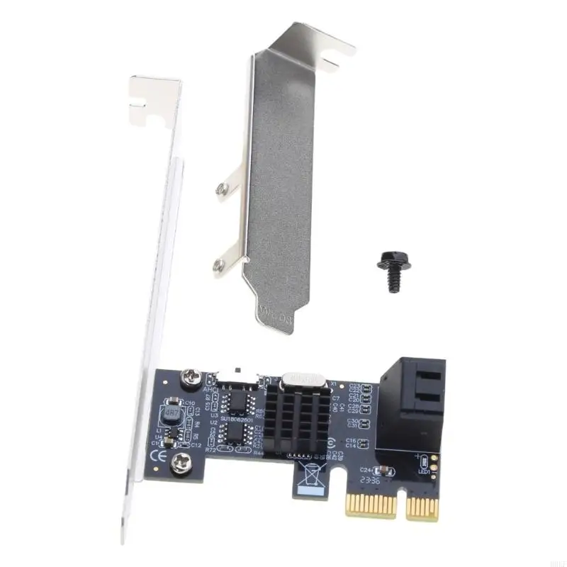 B0KF Desktop Pci-e to Sata3.0 Expansion Card 6G Adapter Card Hard Converter