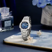 ROCOS Luxury Brand Watch Nautilus Ladies High Quality Fashion Quartz Blue Dial Square Wrist Watch Women's Waterproof Watch R139L 1