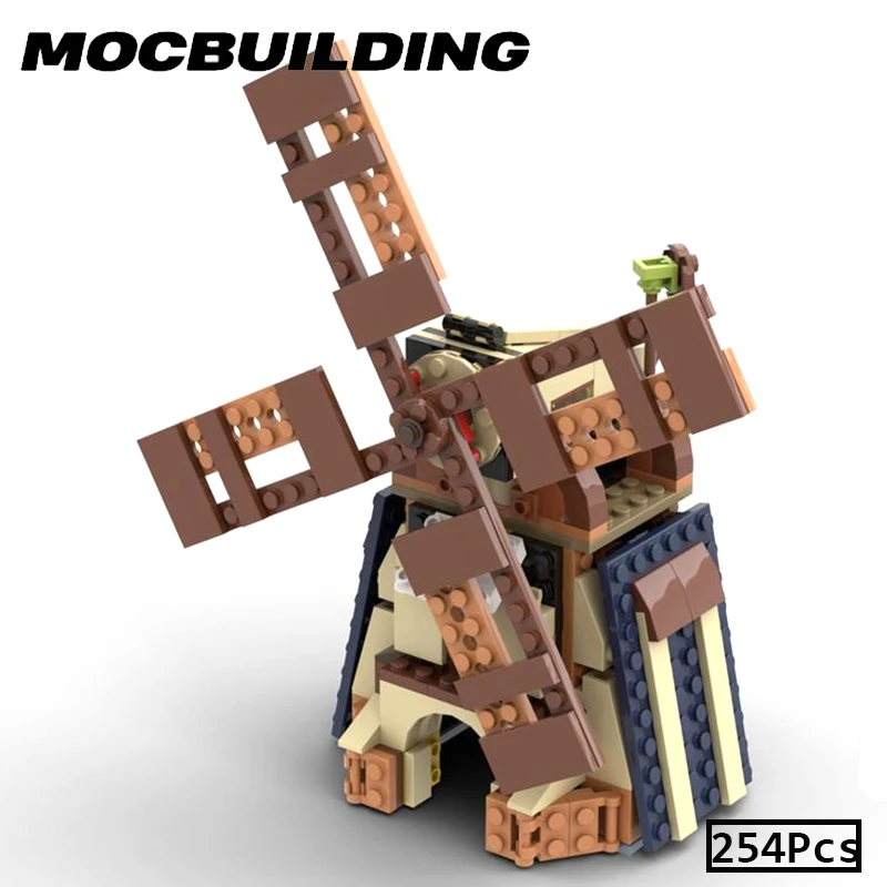 

MOC Windmill Architecture Model Building Blocks City Bricks Toys Assemble Bricks Gifts for Children Friends