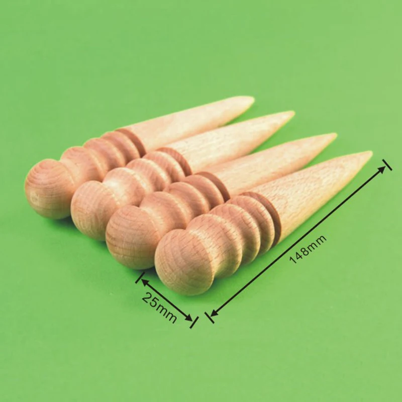 Solid wood leather polished round rod leather craft manual polished rod log DIY goods making tools