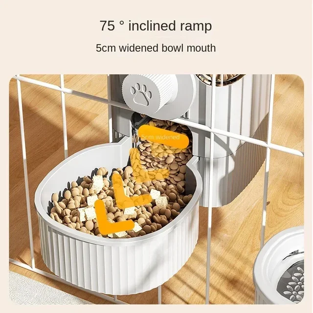 New Tepy Gravity Pet Auto Feeder Waterer Dog Water Supplies Hanging Cage Dog Basin Cat Bowl Automatic Feeder Pet Supplies 4