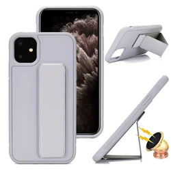 Magnetic Kickstand & Wrist Strap Cell Phone Case with Holder - iPhone 11 Pro (GRAY)