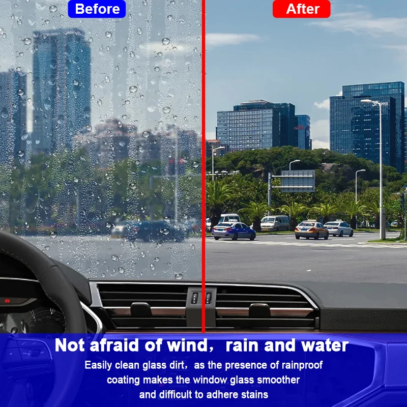 Water Repellent Spray Anti Rain Coating For Car Glass Hydrophobic Anti-rain Car Liquid Windshield Mirror Mask Auto Polish Kit BEST SELLERS