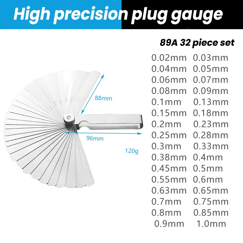 Brass Gap Measure Tool Feeler Gauge Thickness Gauges Copper Sheet Measuring