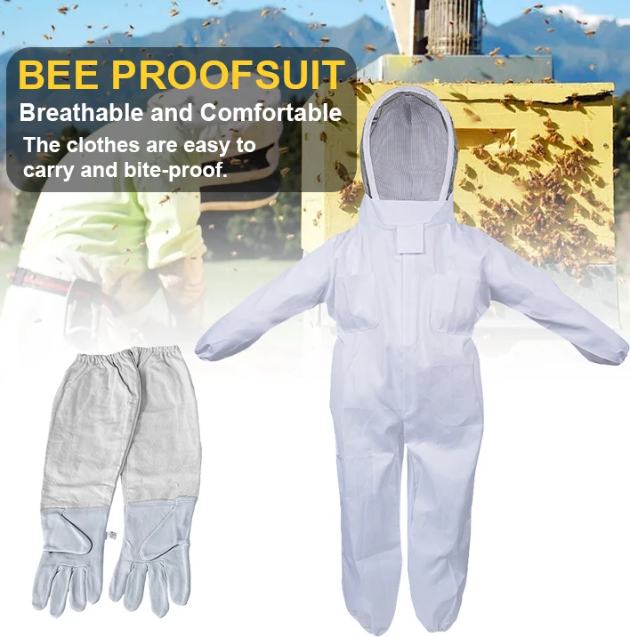 

Полноразмерная одежда для пчеловодства, профессиональная одежда для пчеловодства, защитный костюм для пчеловодства, защитная вуаль унисекс для детей