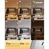 5/6" 5CCT LED Can Lights with Night Lights 6-Pack, Retrofit LED Recessed Lighting, Bezel Trim, Dimmable 2