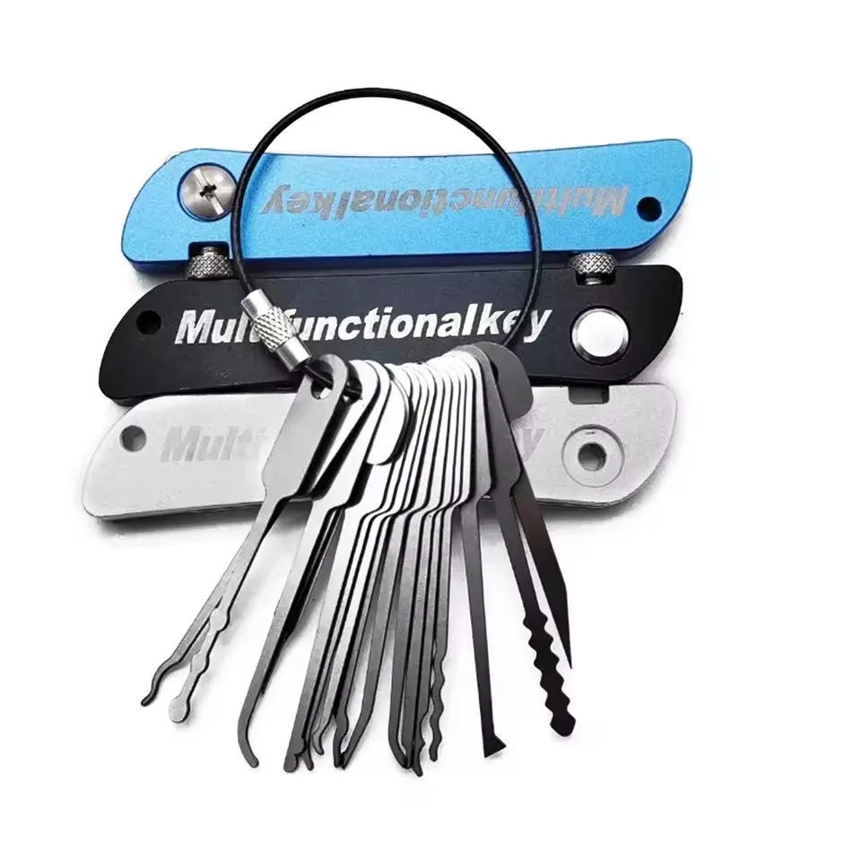 Versatile 21-Piece Lock Picking Set - Compact and Ideal
